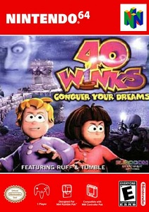 【レビュー】40 Winks(N64) [評価・感想] 約20年ぶりに発売された正真正銘のN64向け新作ソフト！